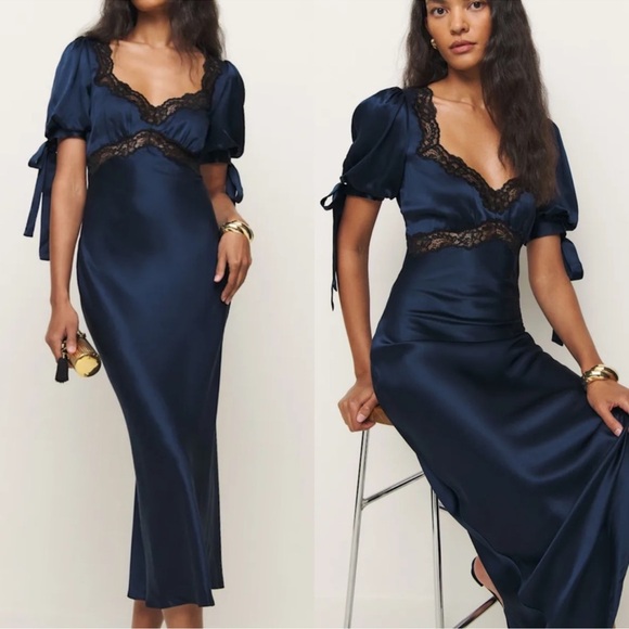 kacey musgraves stella silk dress How to Shop the New Kacey Musgraves x Reformation Collaboration
